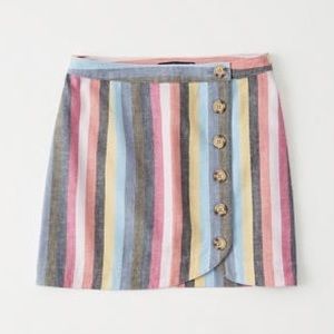 Abercrombie rainbow stripe mini skirt